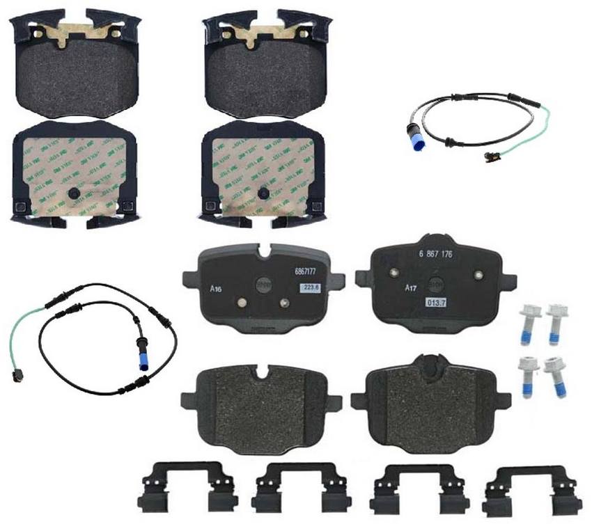 BMW Disc Brakes Kit - Pads Front and Rear